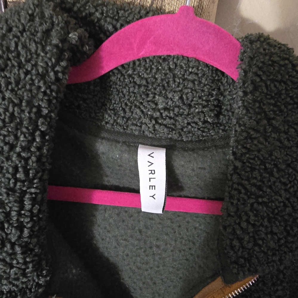 Varley Forest Green Sherpa Jacket